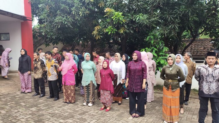 Kecamatan Ciwandaan Mengadakan Apel Upacara Khusus Perempuan Dalam Rangka Hari Ibu