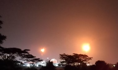 Warga Kruwuk Kelurahan Rawa Arum Cilegon, Digegerkan Suara Badai Diduga Berasal dari PT Lotte Chemical Indonesia 