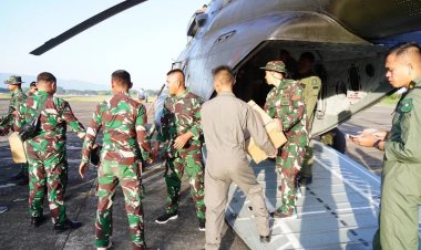 Jalur Darat Terputus, Kota Langsa Terima Bantuan 1,5 Ton via Helikopter