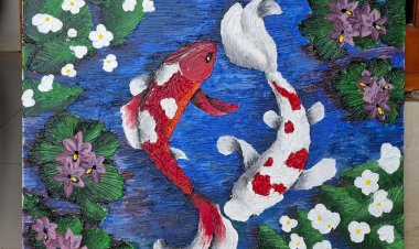 Kado untuk HUT ke-152 Pandeglang: Puput, Siswi Kelas 3 Lelang Lukisan untuk Bantu Warga