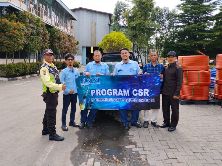 PT CCSI Salurkan Pipa HDPE untuk Masjid Al Ikhlas Anyer