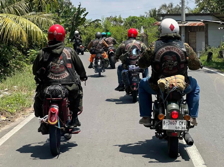 BB1% MC Banten Pererat Solidaritas Lewat Mandatory Run & Halal Bihalal