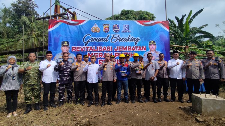 Ground Breaking Jembatan Merah Putih Presisi, Polres Cilegon Bangun Akses Harapan Warga Anyer