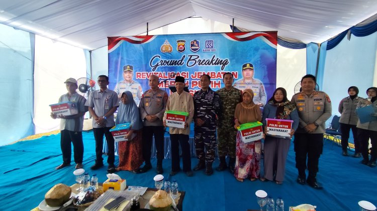 Ground Breaking Jembatan Merah Putih Presisi, Polres Cilegon Bangun Akses Harapan Warga Anyer